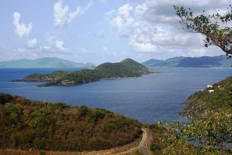 View towards the British Virgin Islands and St John