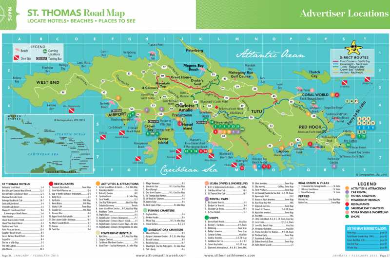 Virgin Islands Maps St Thomas Virgin Islands Real Estate   Stt Map 1 